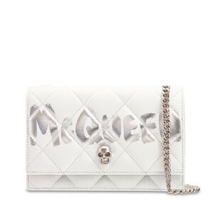 Alexander McQueen Skull Graffiti Quilted Leather Bag
